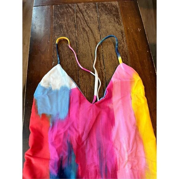 MARA HOFFMAN Emma Cross Back One Piece Multi Dye Swimsuit - Picture 5 of 7